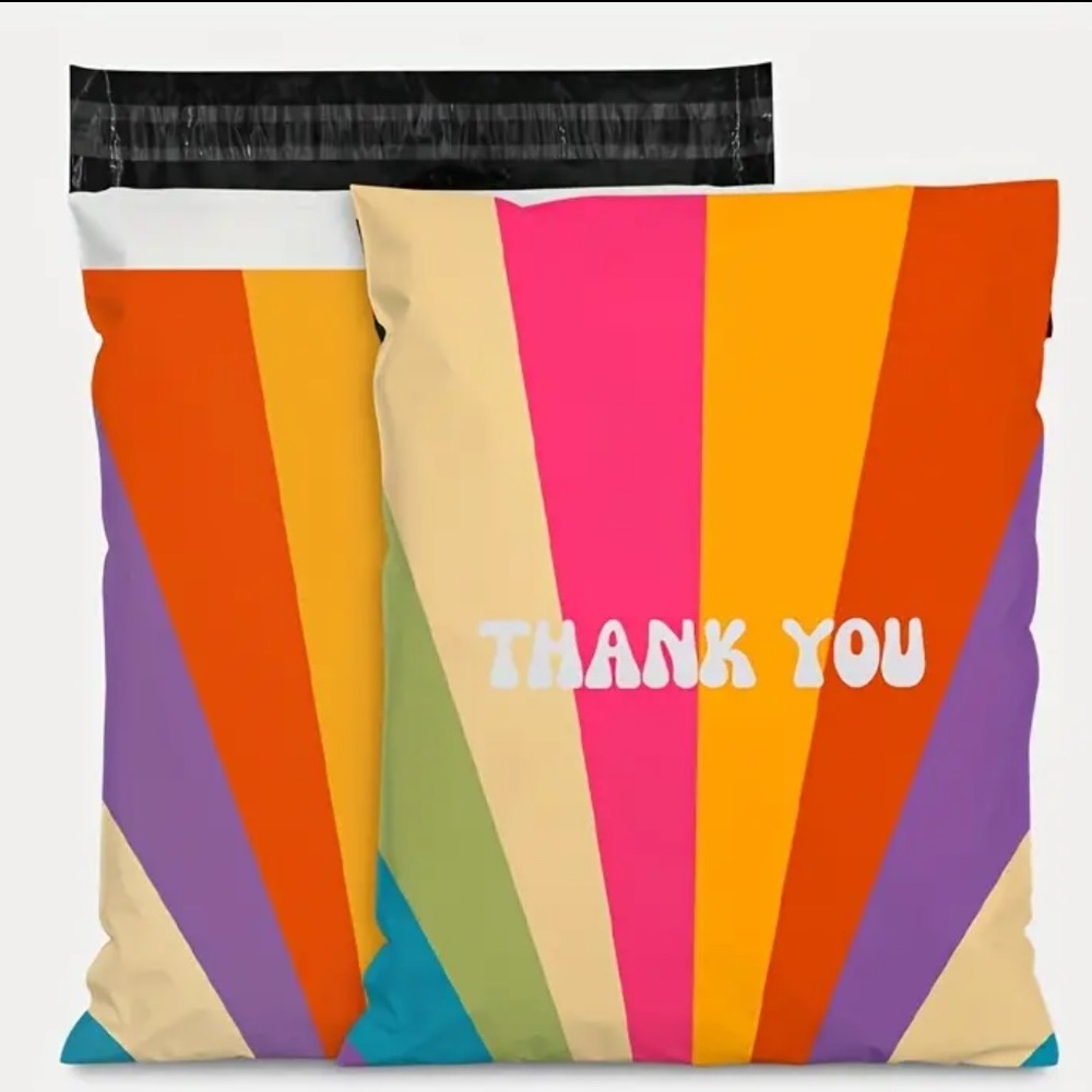 Multicolor Office Shipping Supplies poly mailers pack of 8